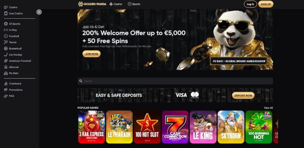 Golden Panda – Asiatisch inspiriertes Design und faire Gewinnquoten