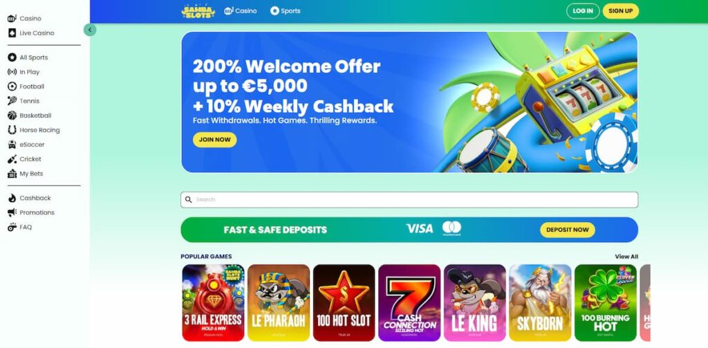 Samba Slots – Bunter Slot-Spaß mit brasilianischem Flair